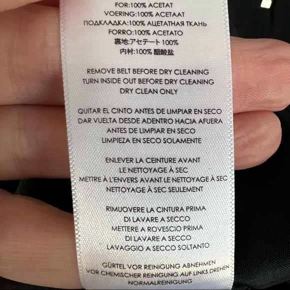 NWT Michael Kors Black Sheath Dress with Belt, Size 8 - Picture 7 of 7